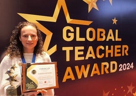 Una profesora del IES 'Consaburum' de Consuegra, premiada con el Global Teacher Award