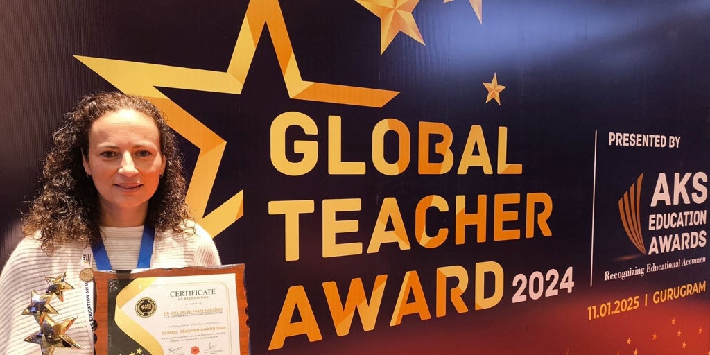 Una profesora del IES  Consaburum  de Consuegra, premiada con el Global Teacher Award