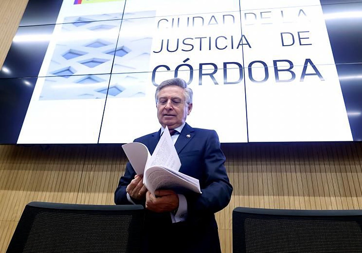 El presidente de la Audiencia Provincial de Córdoba, Francisco Sánchez Zamorano, en 2024