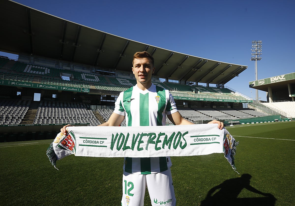 El centrocampista del Córdoba CF Alberto del Moral