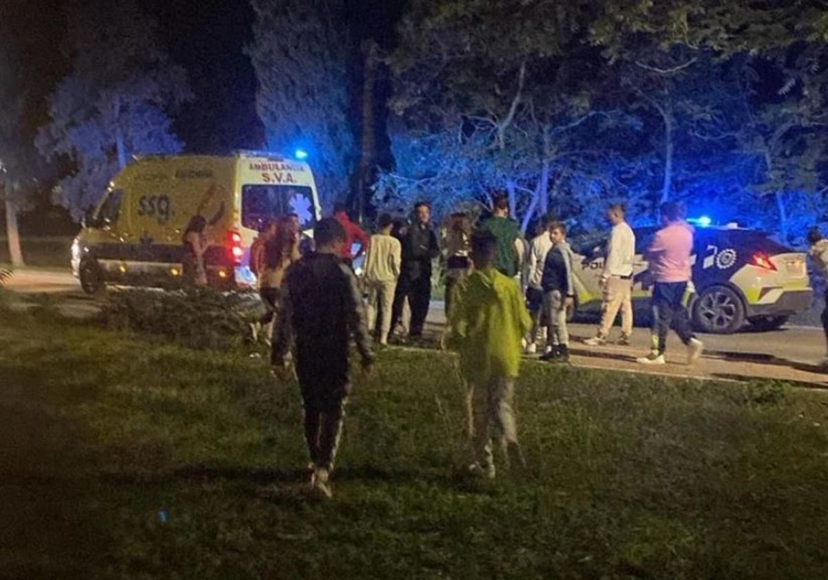 Lugar en el que se produjo el atropello mortal en Puente Genil