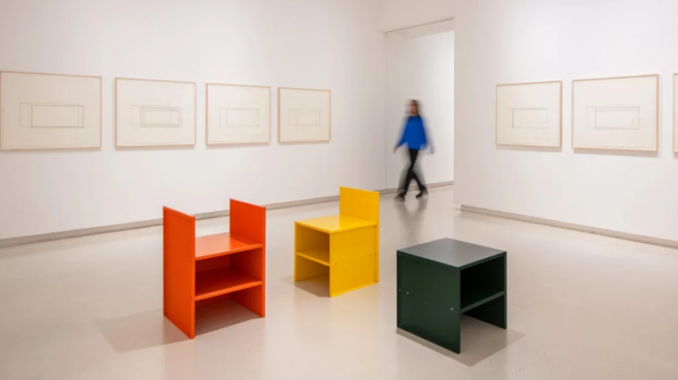 Vista de la exposición 'JUDD dibujos - grabados - muebles'
