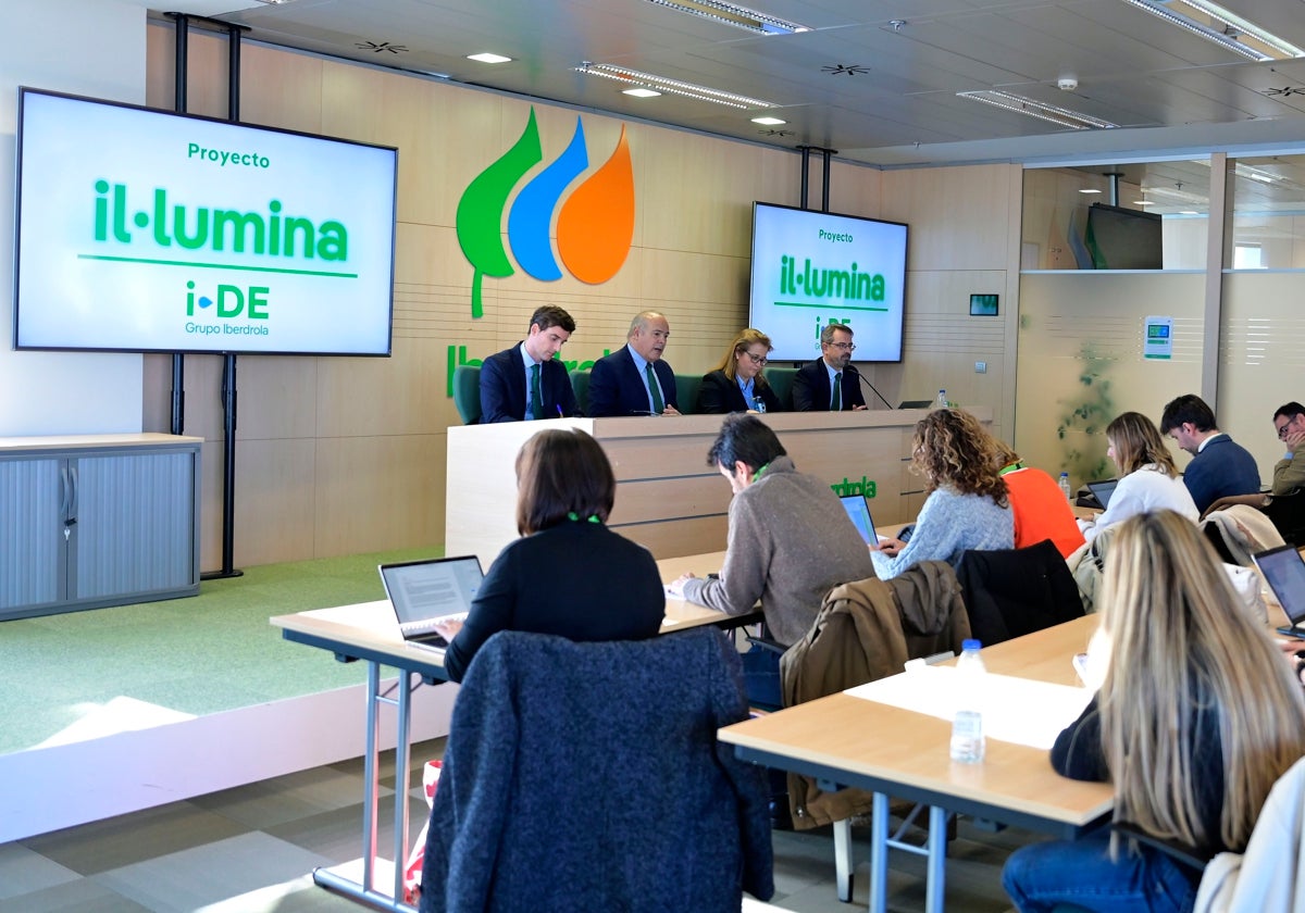 Imagen de la presentación del Proyecto Ilumina de Iberdrola en Valencia