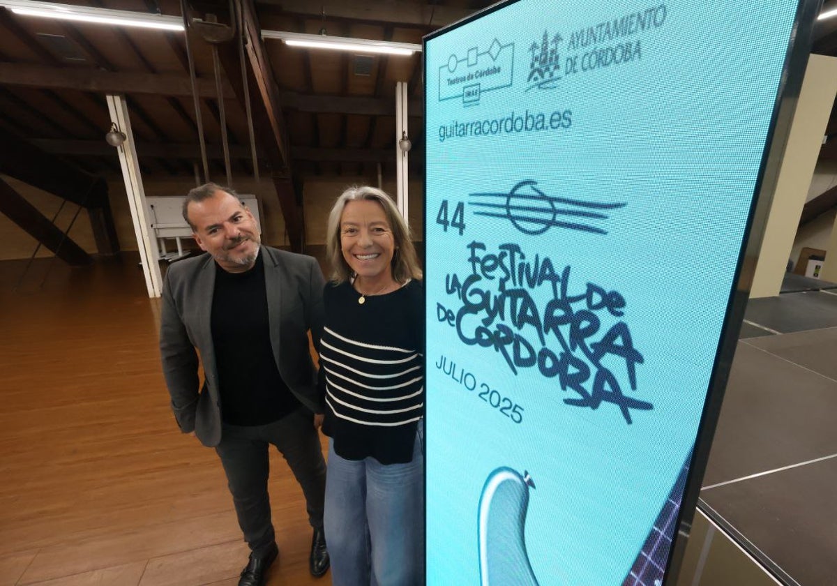 Flores y Albás, este viernes en la presentación de las novedades del Festival de la Guitarra