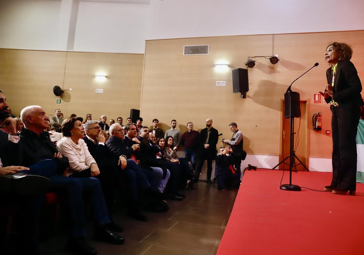 La vicepresidenta del Gobierno y candidata a la secretaría general del PSOE, María Jesús Montero