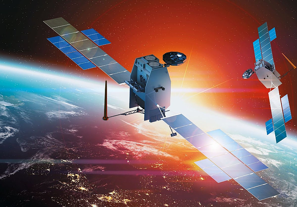 Recreación del SpainSat NG1, de Hisdesat