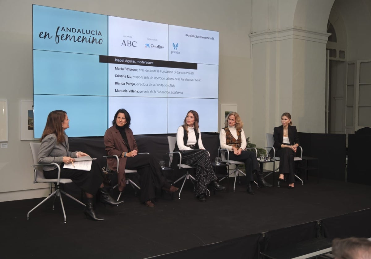 Isabel Aguilar, Marta Baturone, Cristina Izu, Blanca Parejo y Manuela Villena
