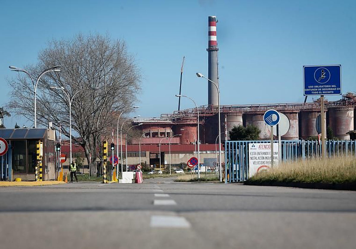 La fábrica de Alcoa, a 24 de enero de 2024, en San Cibrao, Lugo