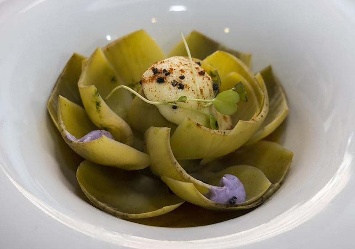 Una receta de exhibición en unas jornadas gastronómicas