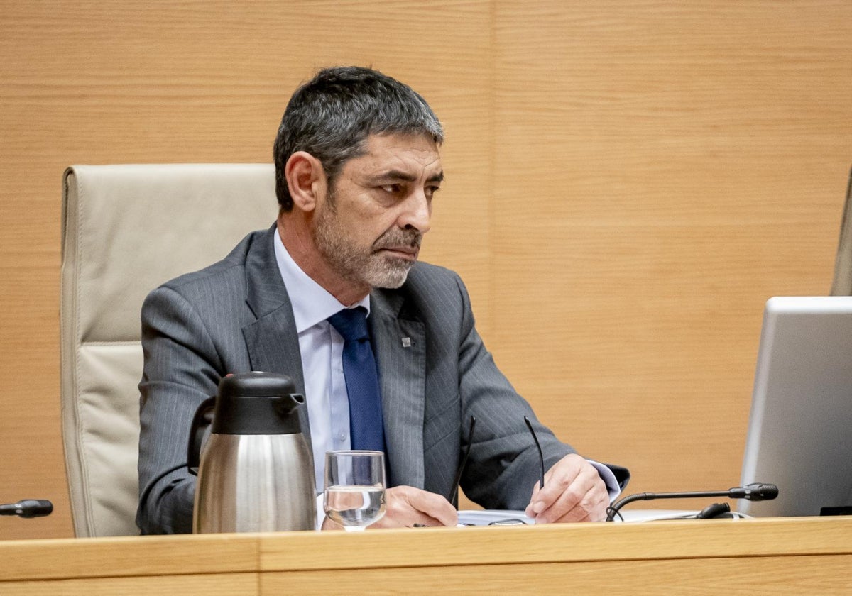 José Luis Trapero, en la comisión de investigación