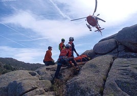 Más de 300 rescates en montaña en 2024 en Madrid, una cifra récord para el GERA