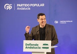 Juanma Moreno:  «Andalucía ha trazado un eje de progreso y avance que no tiene marcha atrás»