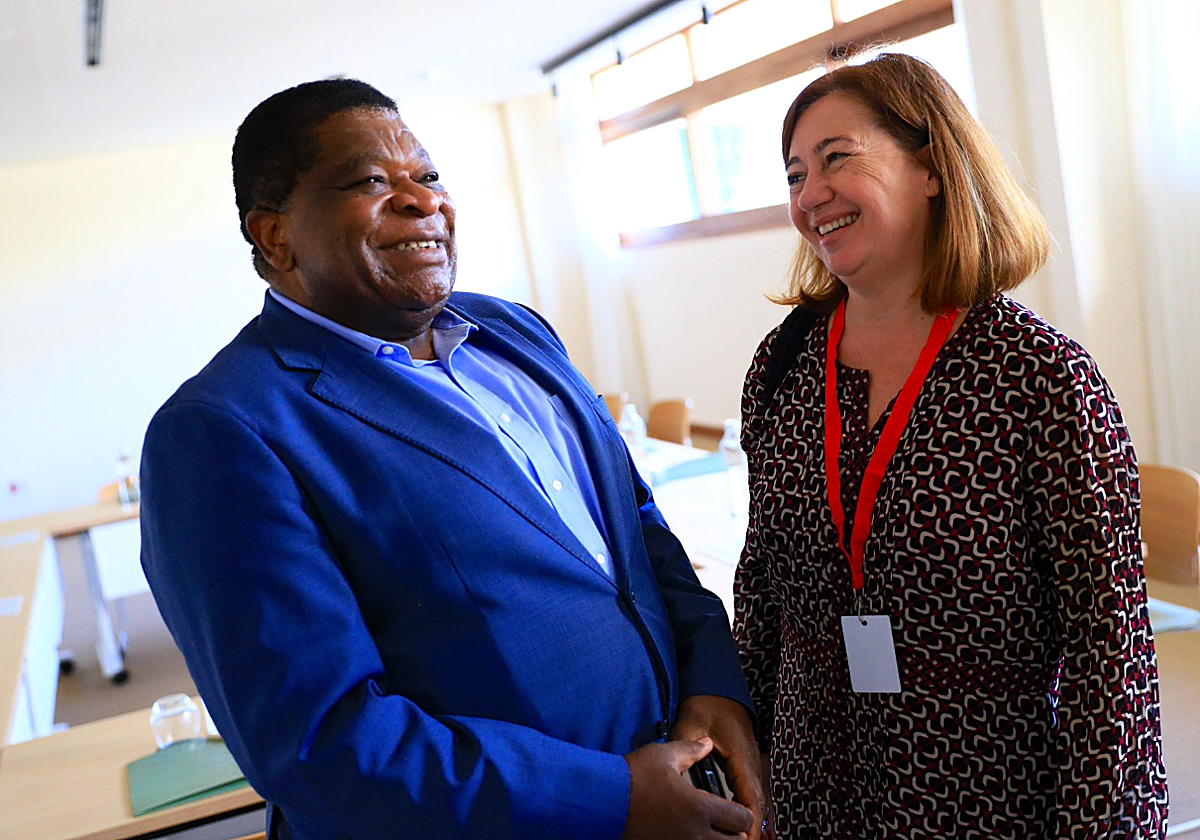 Francina Armengol y Martin Chungong en Lanzarote