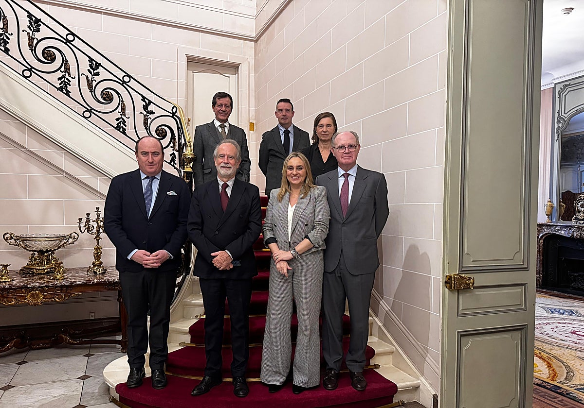 La alcaldesa de Granada, Marifrán Carazo, durante su visita hoy al Parlamento Europeo