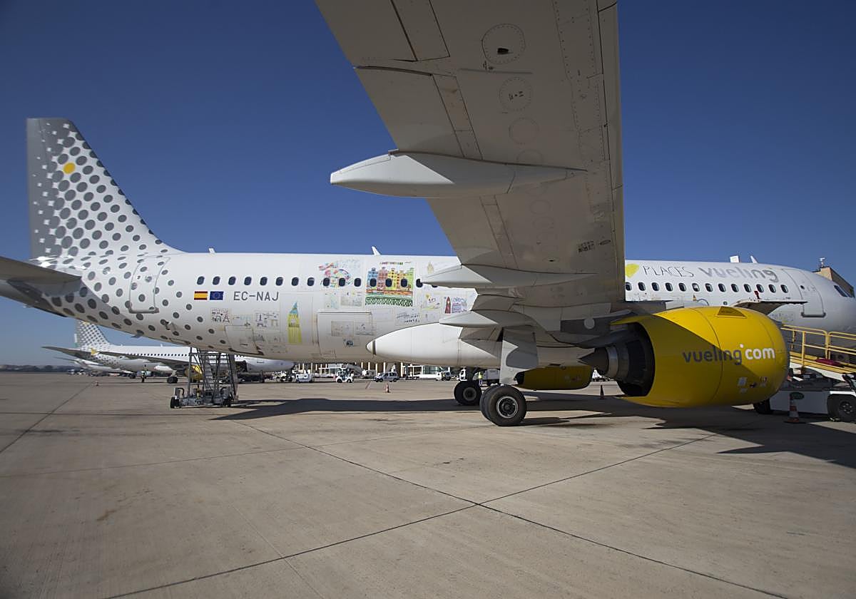 Imagen de un avión de Vueling
