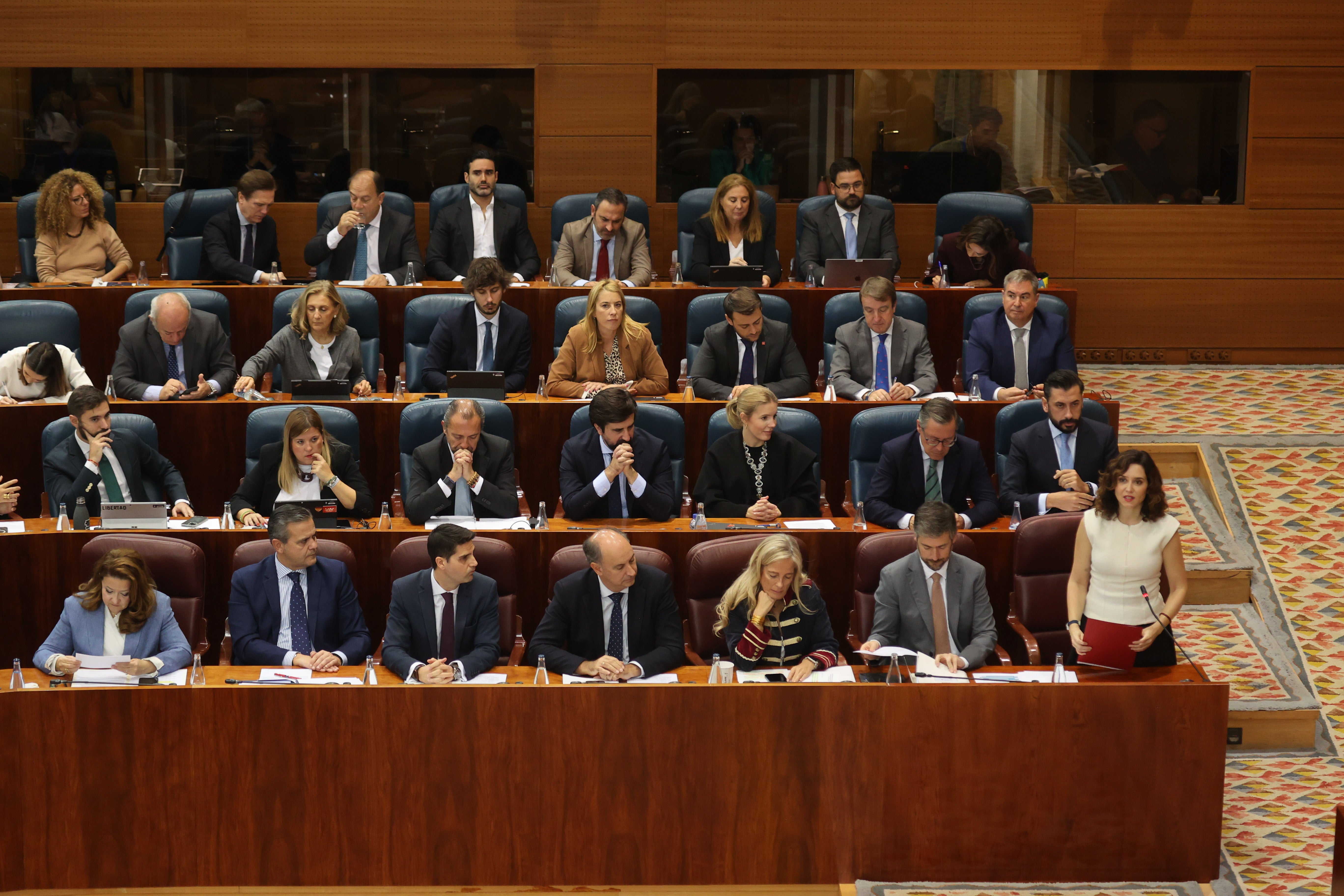 Foto de un pleno de la Asamblea de Madrid