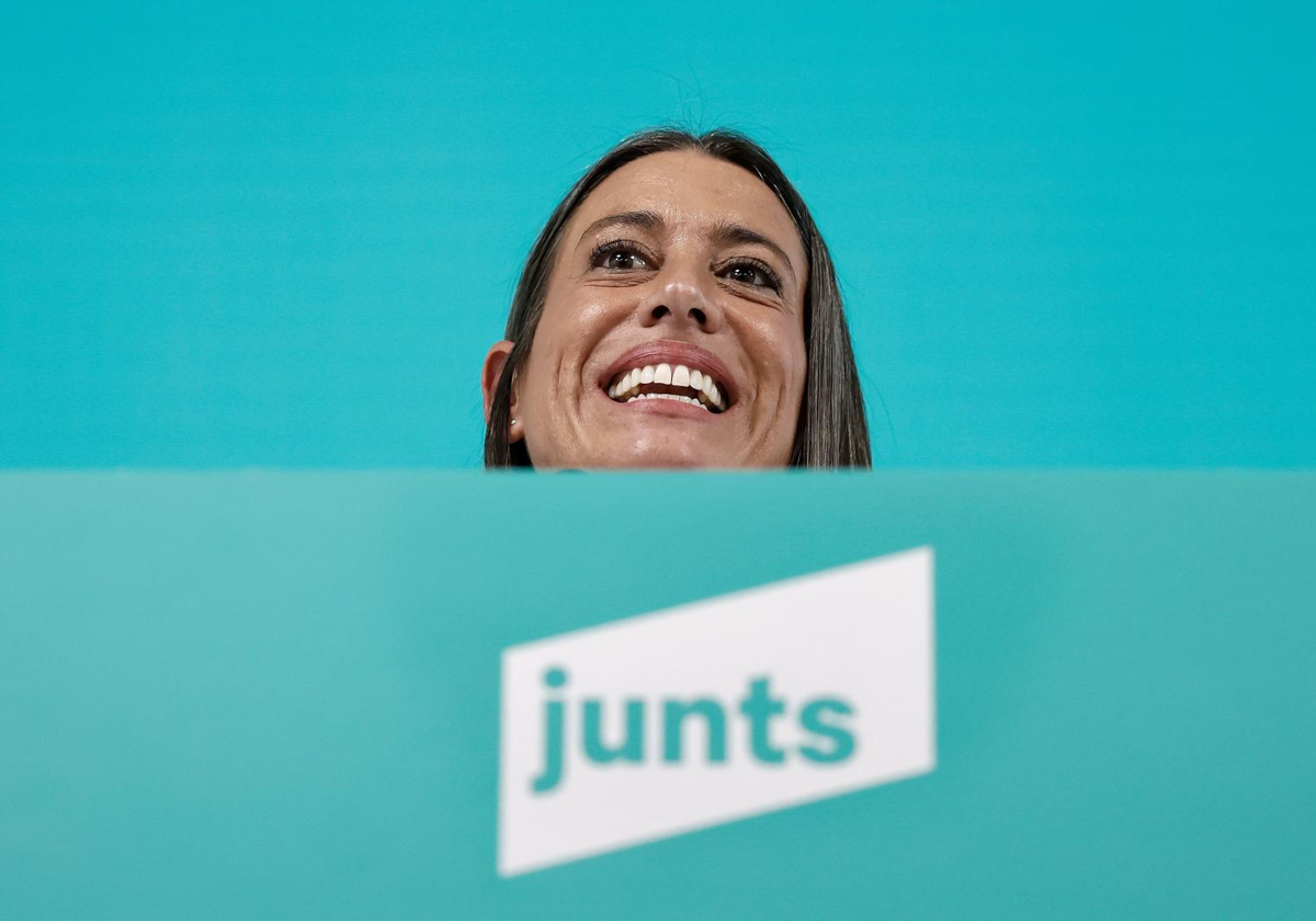 Míriam Nogueras, portavoz de Junts en el Congreso, ayer