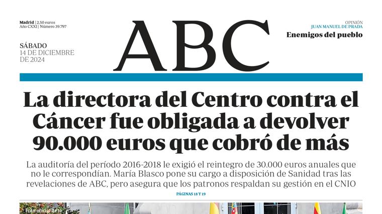 Así desveló ABC las irregularidades del CNIO que han provocado la caída de sus directores