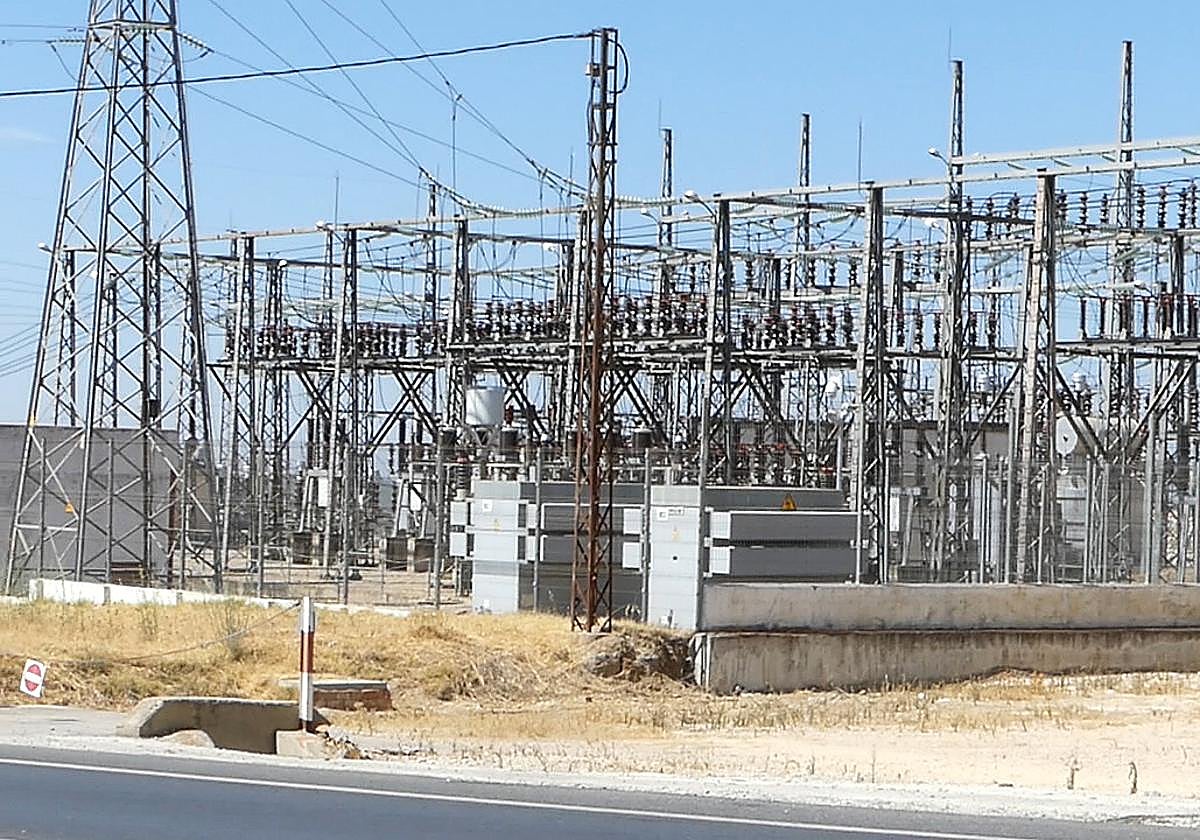 Imagen de la subestación eléctrica de Lucena