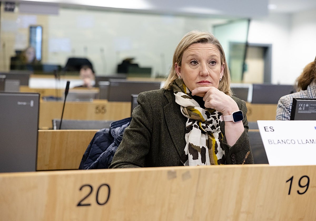 Isabel Blanco, este jueves en Bruselas