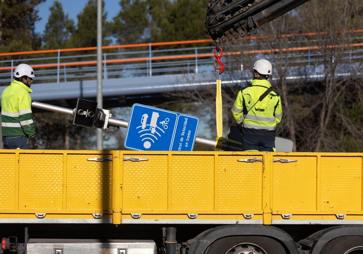 Desmontaje del radar de tramo