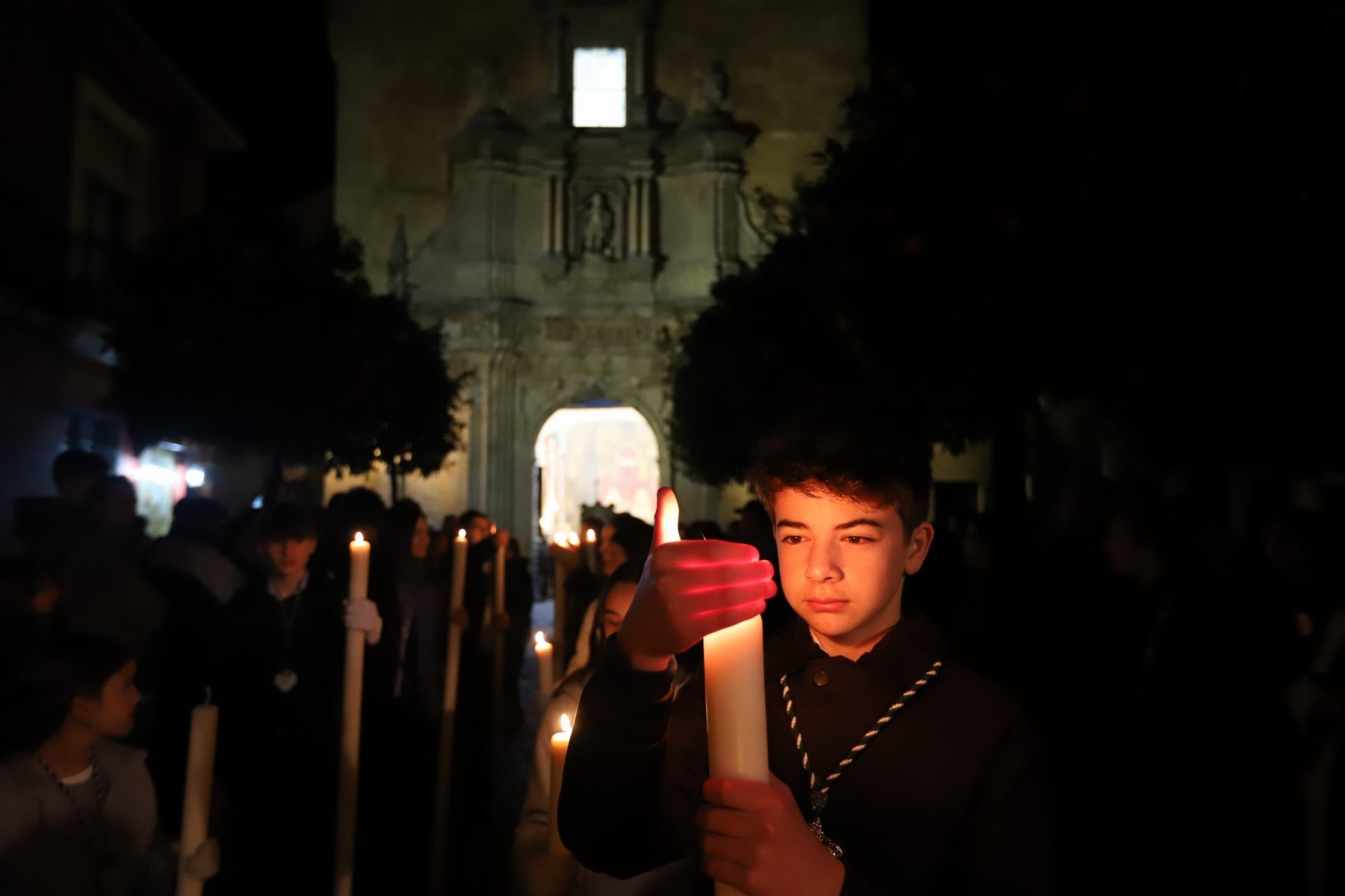 La misa y el rosario vespertino con la Virgen de la Candelaria de Córdoba, en imágenes