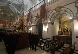 La misa y el rosario vespertino con la Virgen de la Candelaria de Córdoba, en imágenes