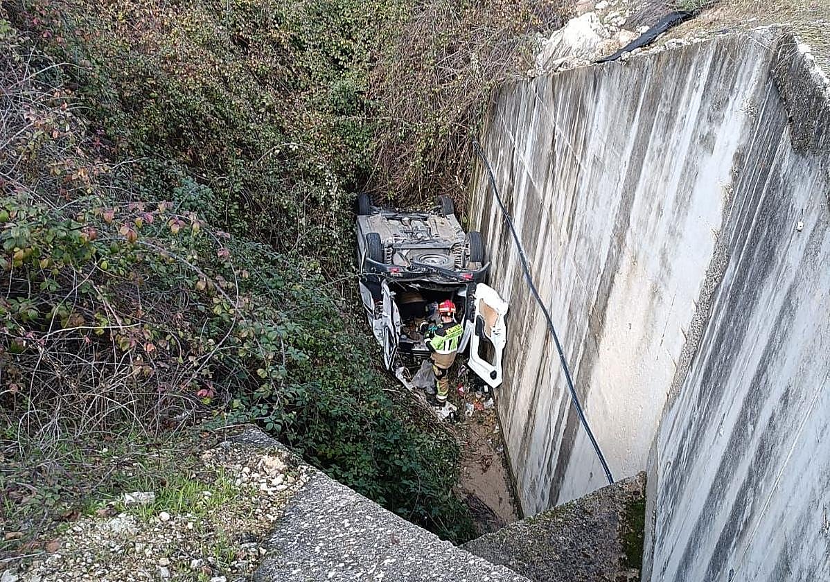 Vehículo accidentado.