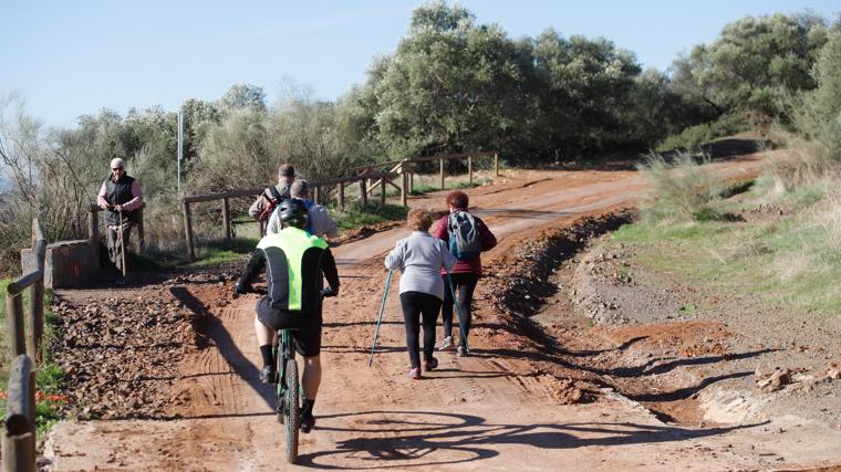 Varias personas utilizando el Cinturón Verde