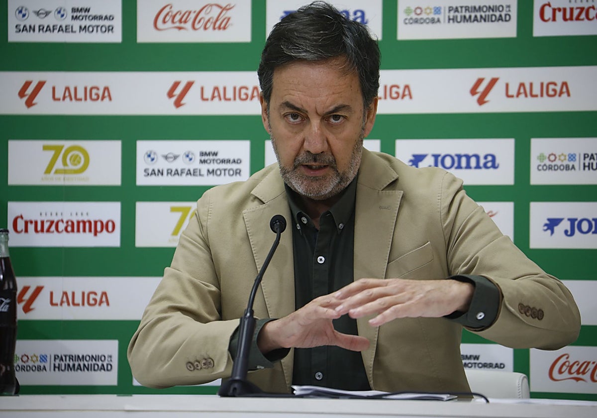 Antonio Fernández Monterrubio, este miércoles en sala de prensa