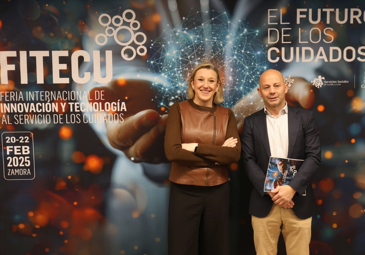 La vicepresidenta de la Junta de Castilla y León y consejera de Familia e Igualdad de Oportunidades, Isabel Blanco, presenta la II Feria Internacional de Innovación y Tecnología al Servicio de los Cuidados, Fitecu