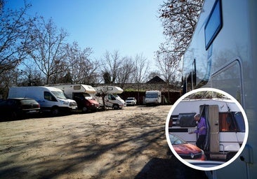 Un camping ilegal de caravanas en 'el pulmón' de la Casa de Campo