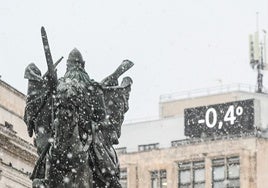 El temporal de frío y nieve complica la circulación en carreteras de Burgos y Palencia