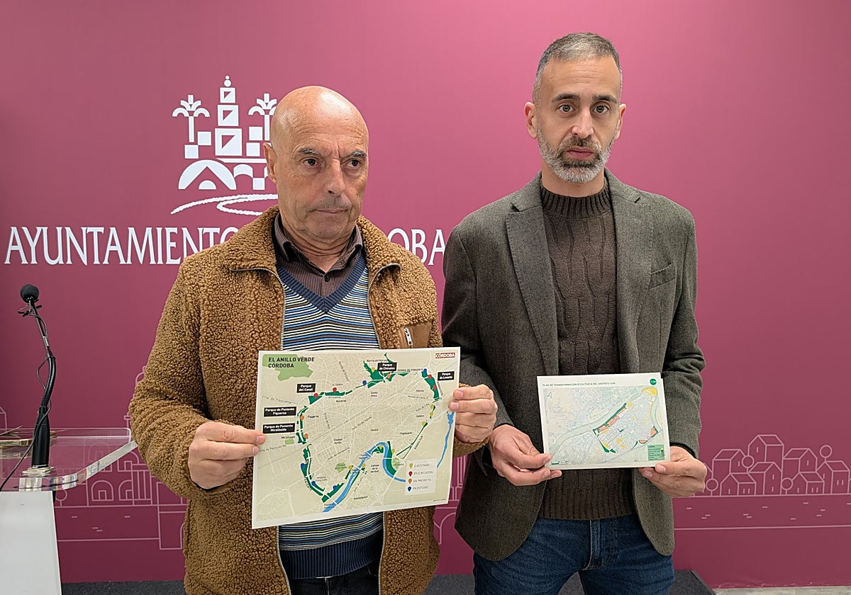 Antonio Hurtado y Ángel Ortiz, con su proyecto para el Distrito Sur