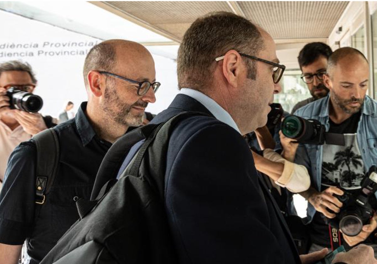 Francis Puig, a su llegada a los juzgados en Valencia