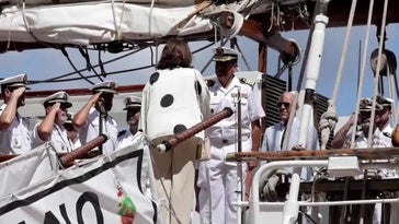 La Princesa Leonor llega a Salvador en la primera escala en ...
