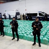 Imagen del histórico alijo de 13 toneladas de cocaína interceptado en noviembre en Algeciras