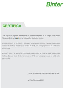 Imagen - Ángel Víctor Torres muestra unos certificados de vuelo para refutar a Aldama y le acusa de mentir por «fines políticos»