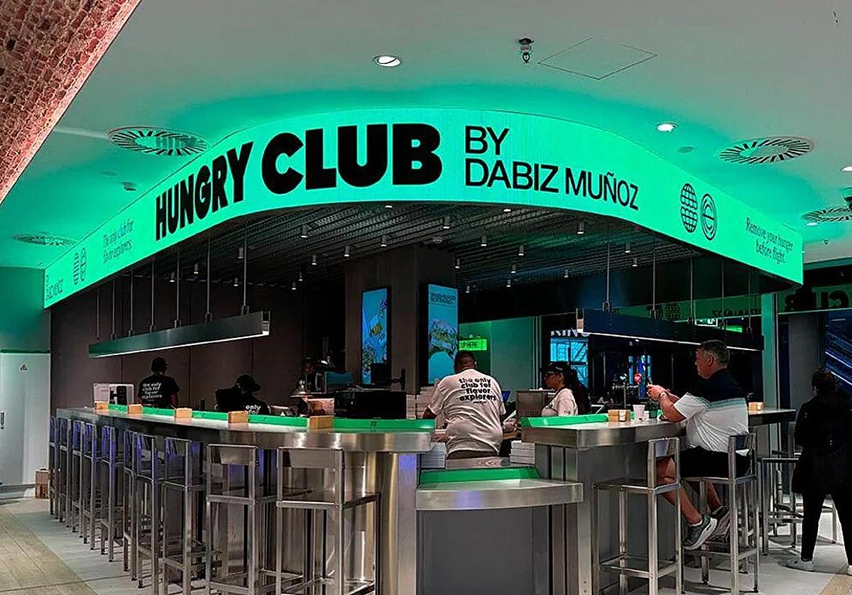 'Hungry Club', el bar de Dabiz Muñoz en el aeropuerto de Málaga