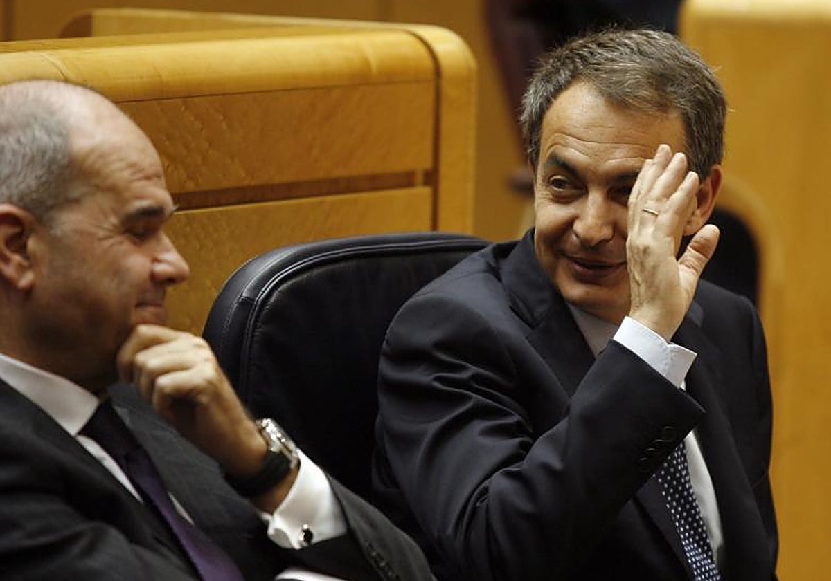 Manuel Chaves y Rodríguez Zapatero, en una imagen de archivo