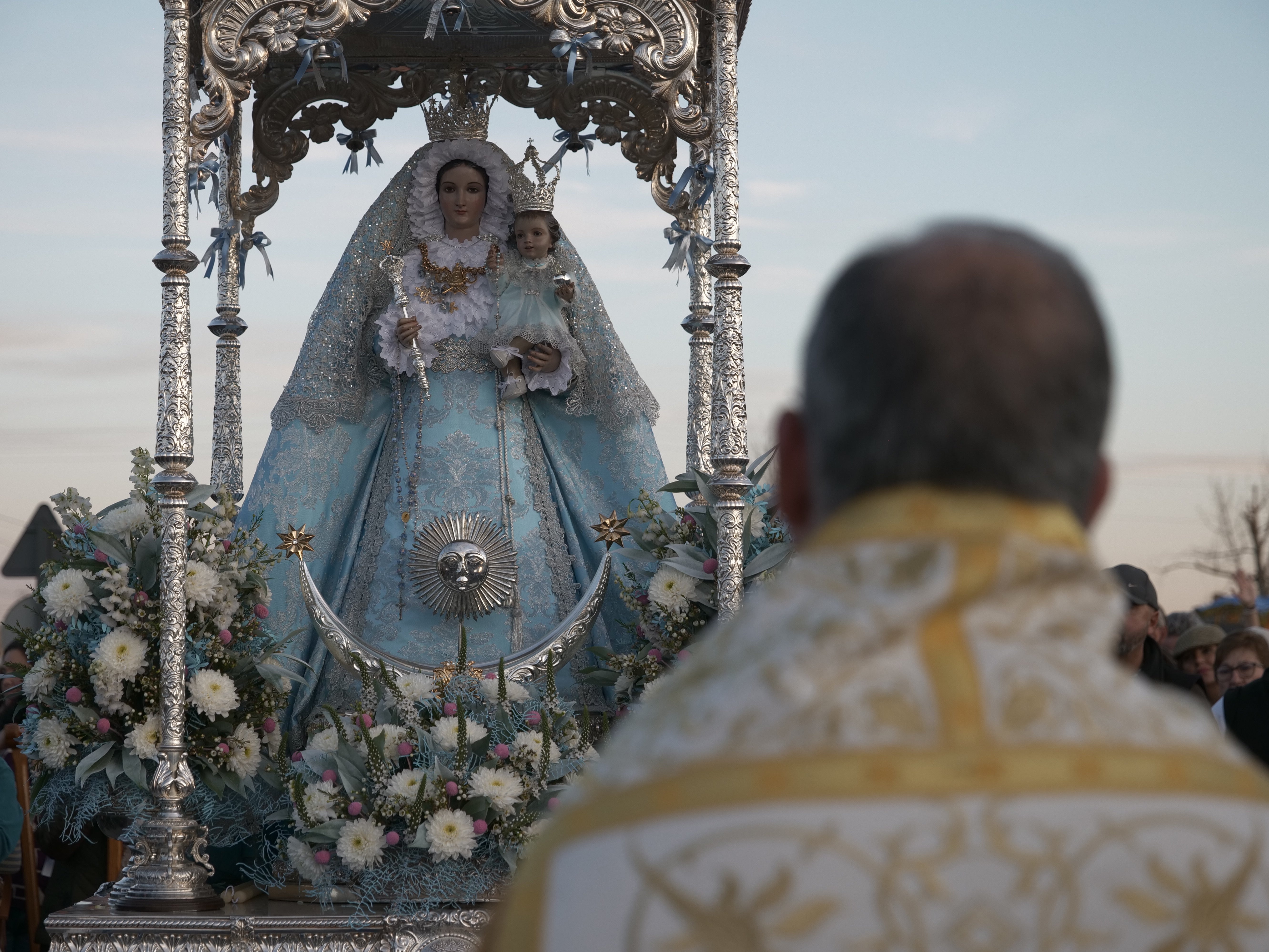 La multitudinaria procesión de la Virgen de Luna en Pozoblanco, en imágenes