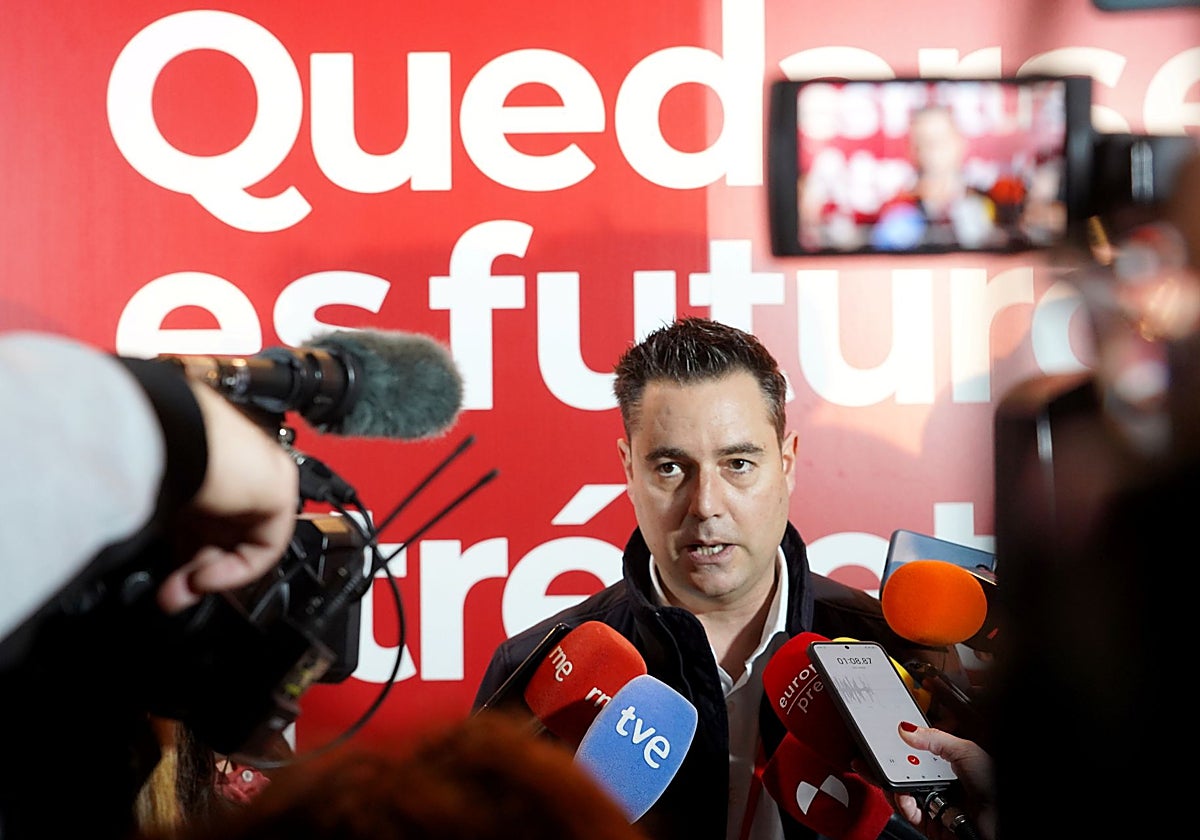 Daniel de la Rosa, este sábado en el Congreso Autonómico del PSCL