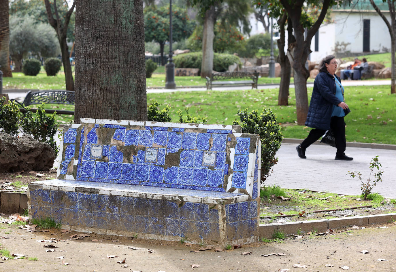 El abandono de los icónicos bancos de los Jardines de Agricultura, en imágenes