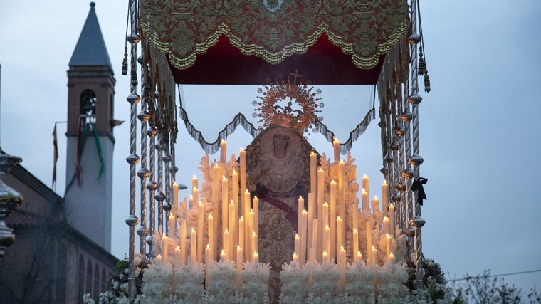 Palio de la Virgen de la O, el pasado Sábado de Pasión
