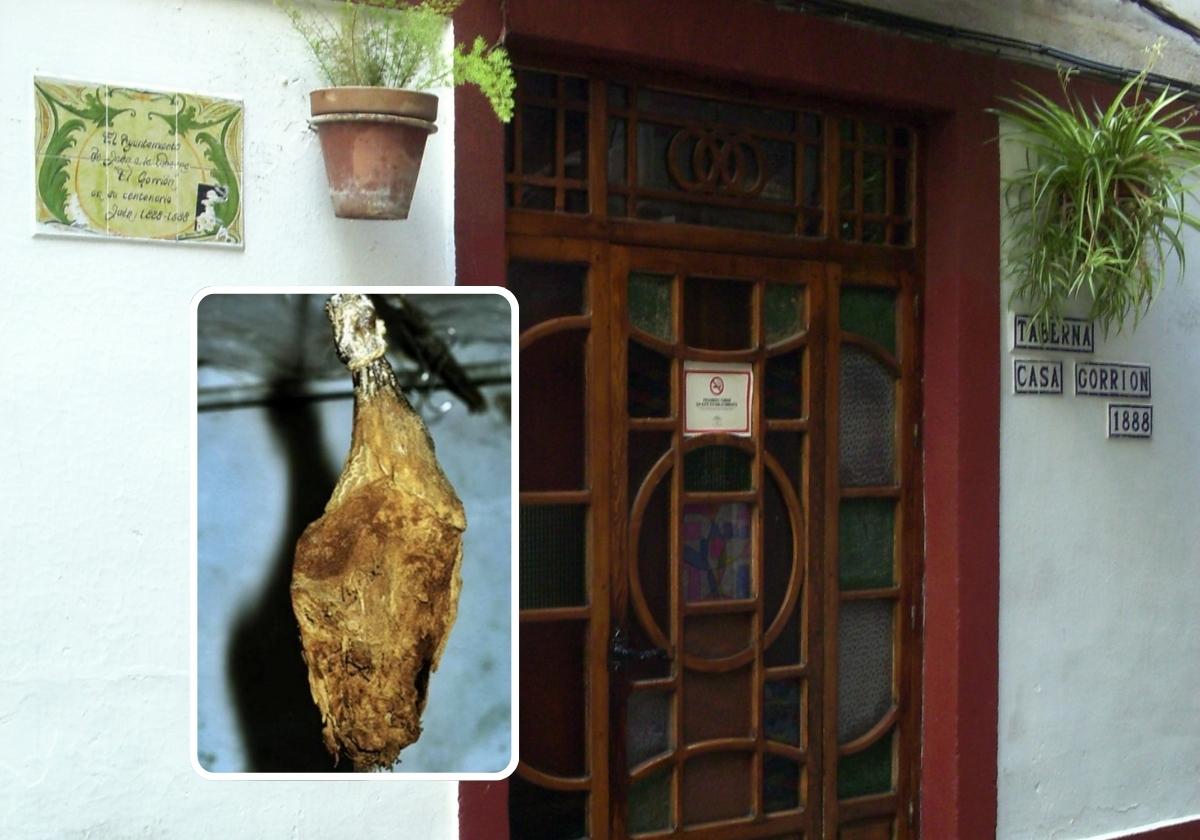 En la taberna Casa Gorrión, en Jaén, se exhibe una pata de jamón momificada desde 1918