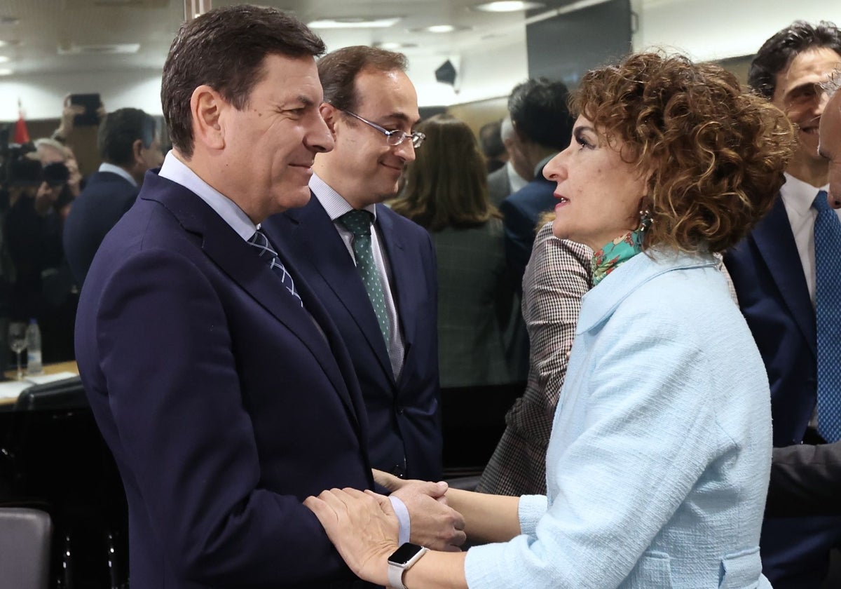 Carriedo y Montero, en una reunión del Consejo de Política Fiscal y Financiera de 2023