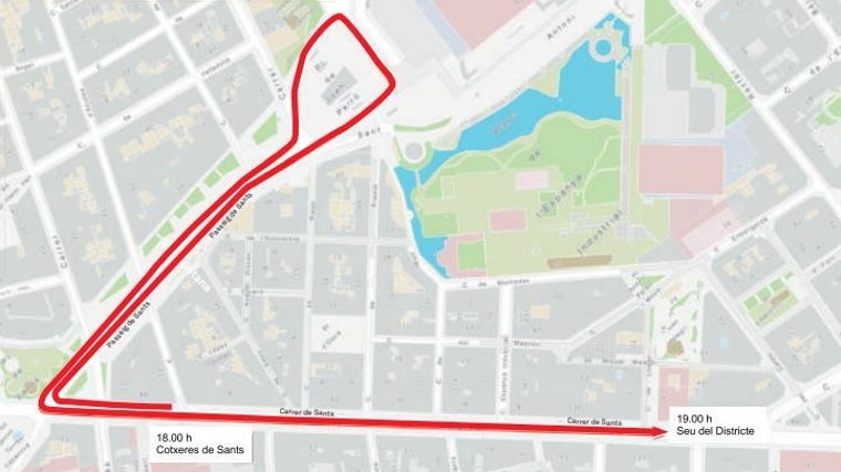 Detalle de la ruta que se hará durante el Arribo