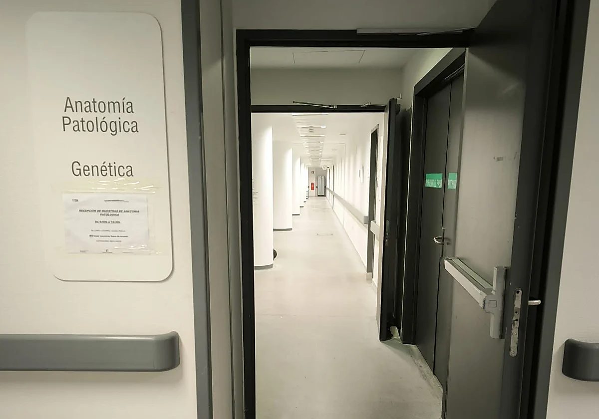 Entrada a los laboratorios de Anatomía Patológica