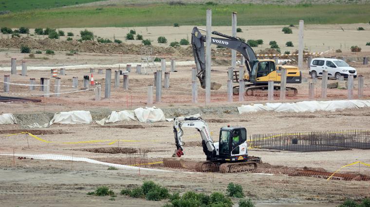 Trabajos previos a la construcción de la planta de cobre verde de Cunext