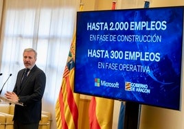 Otros 2.800 millones de euros de Microsoft en Aragón: la inversión potencial se eleva a 10.000 millones en cuatro centros de datos